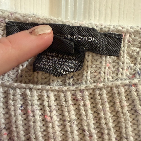 French Connection Cream Crew Neck Sweater - Picture 3 of 5